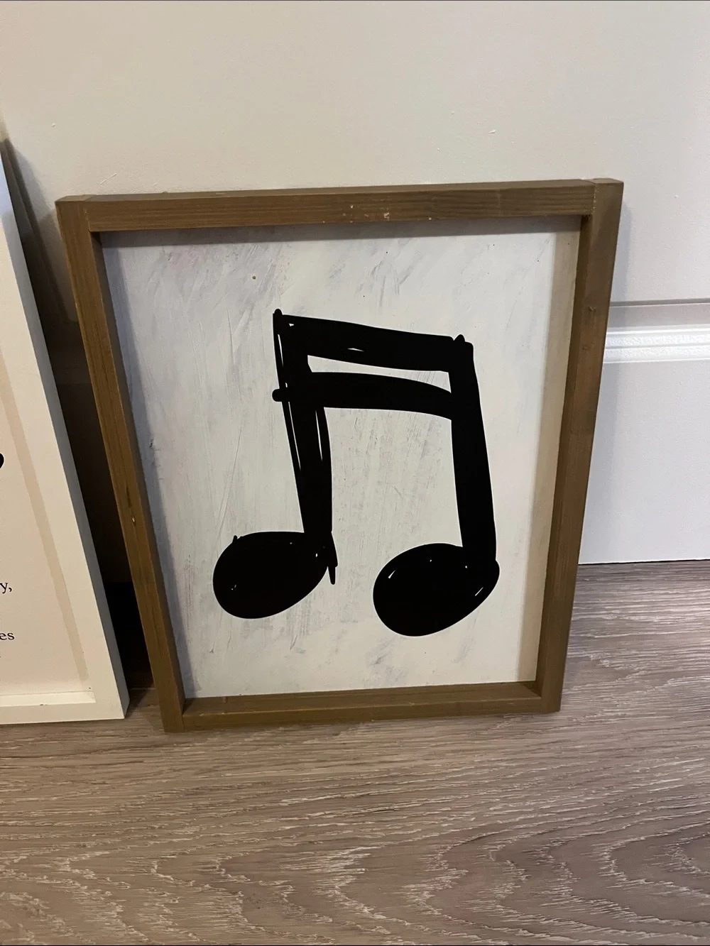Framed Music Note Wall Art Set - dorm decoration